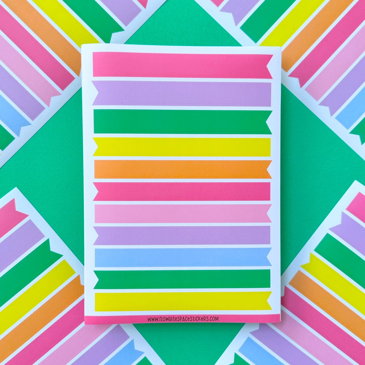 Journaling Flag Stickers - Rainbow