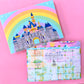 5x7 Full Page Sticker SET - Undated Calendar DL Castle (Undated)