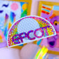 Glitter Waterproof Sticker - Epcot Rainbow