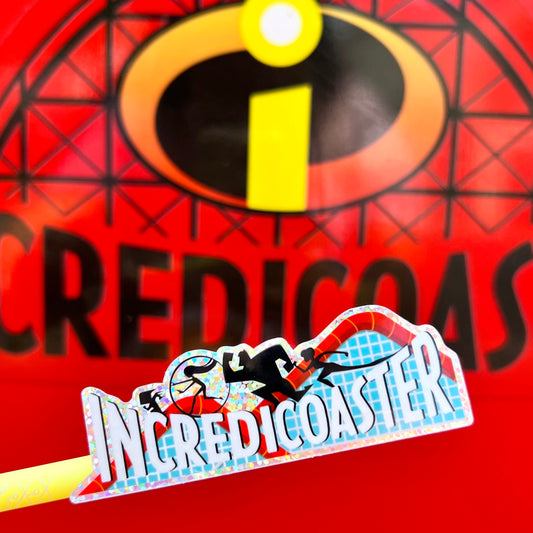 Waterproof Sticker - DCA IncredibleCoaster