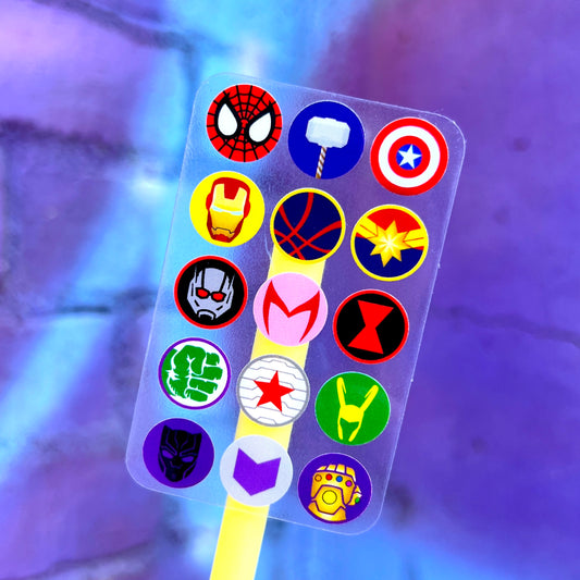 Waterproof Sticker - DCA Super Hero Icons