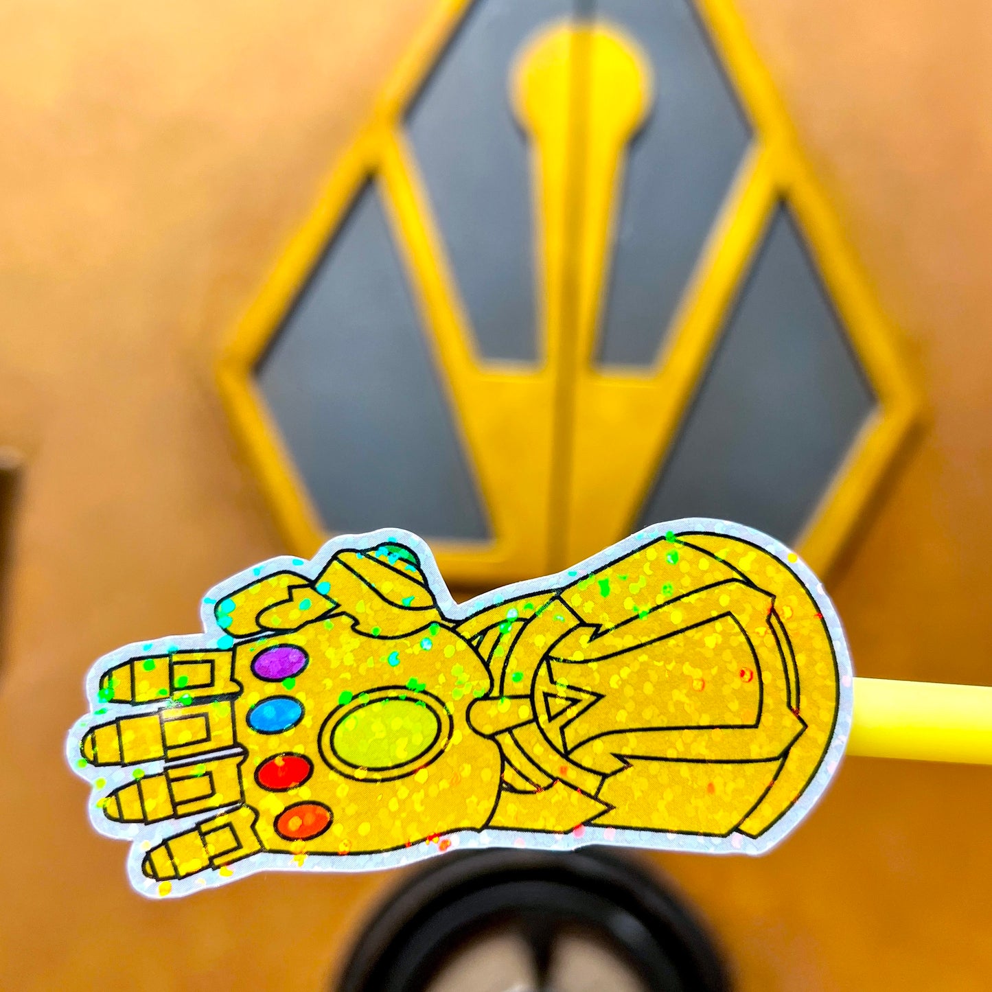 Gold Gauntlet -  Glitter Waterproof Sticker