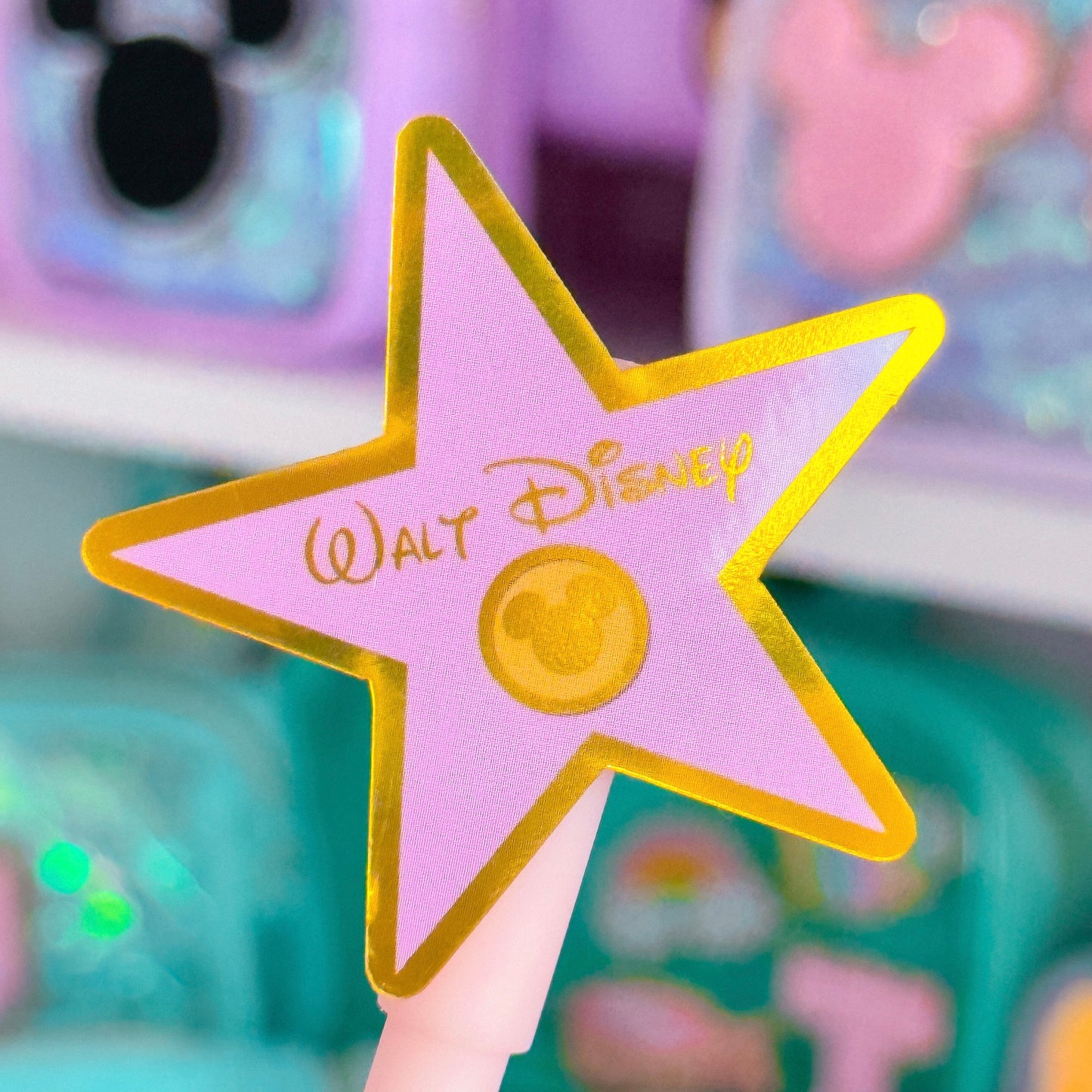 Holographic Waterproof Sticker - Hollywood Star