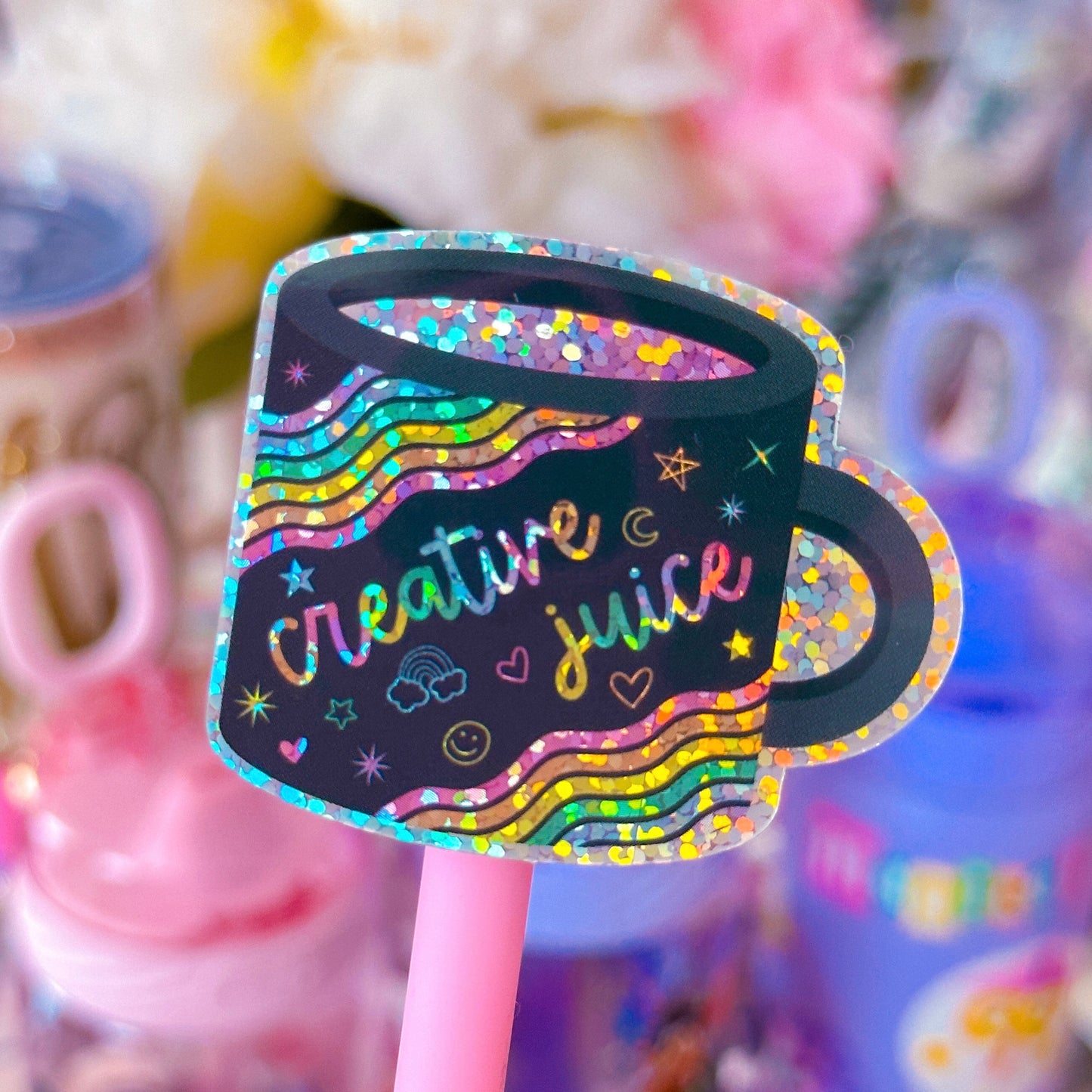 Waterproof Sticker - Rainbow Creative Juice Mug