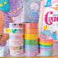 15MM Foiled Washi Tape - BOLD Rainbow Confetti