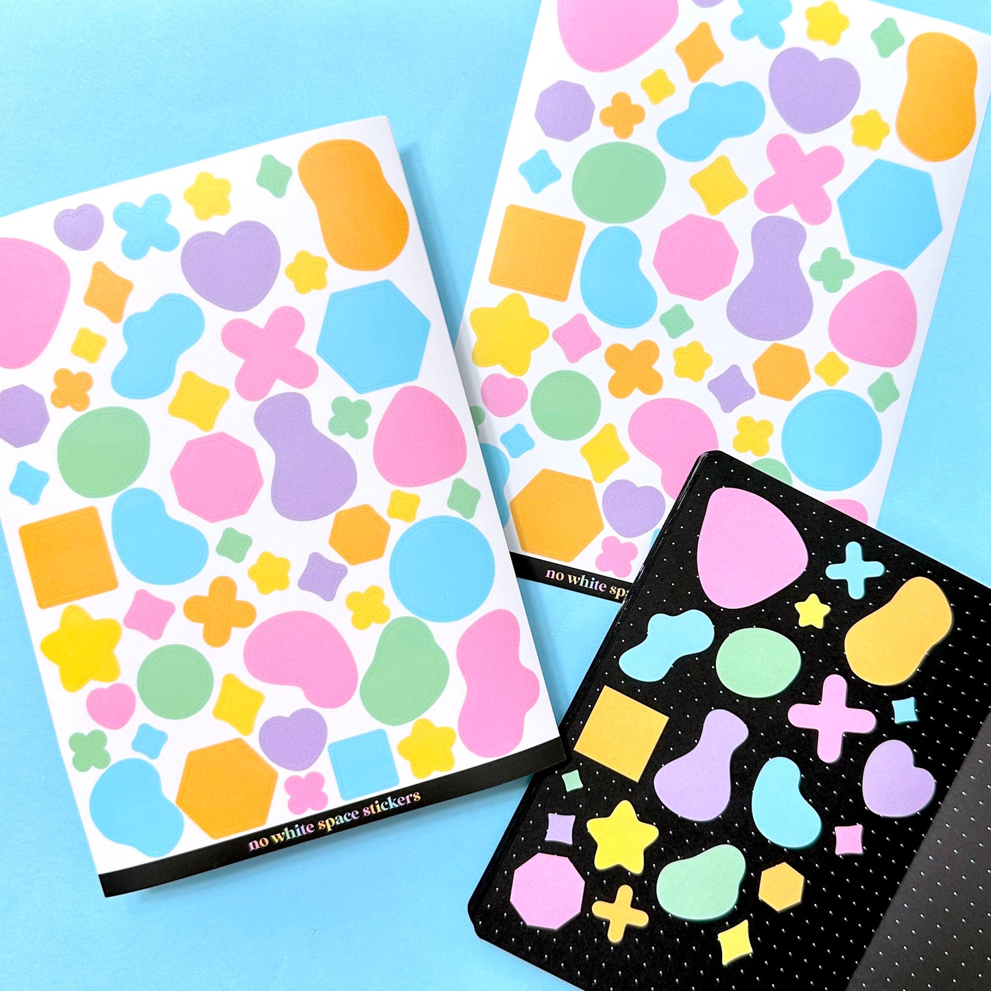 Journaling Abstract Shape Stickers - Pastel