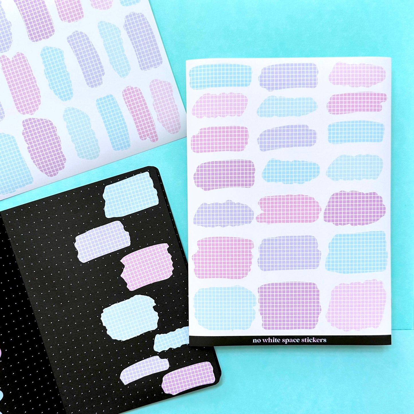 Journaling Brush Swatch Stickers - Ombre