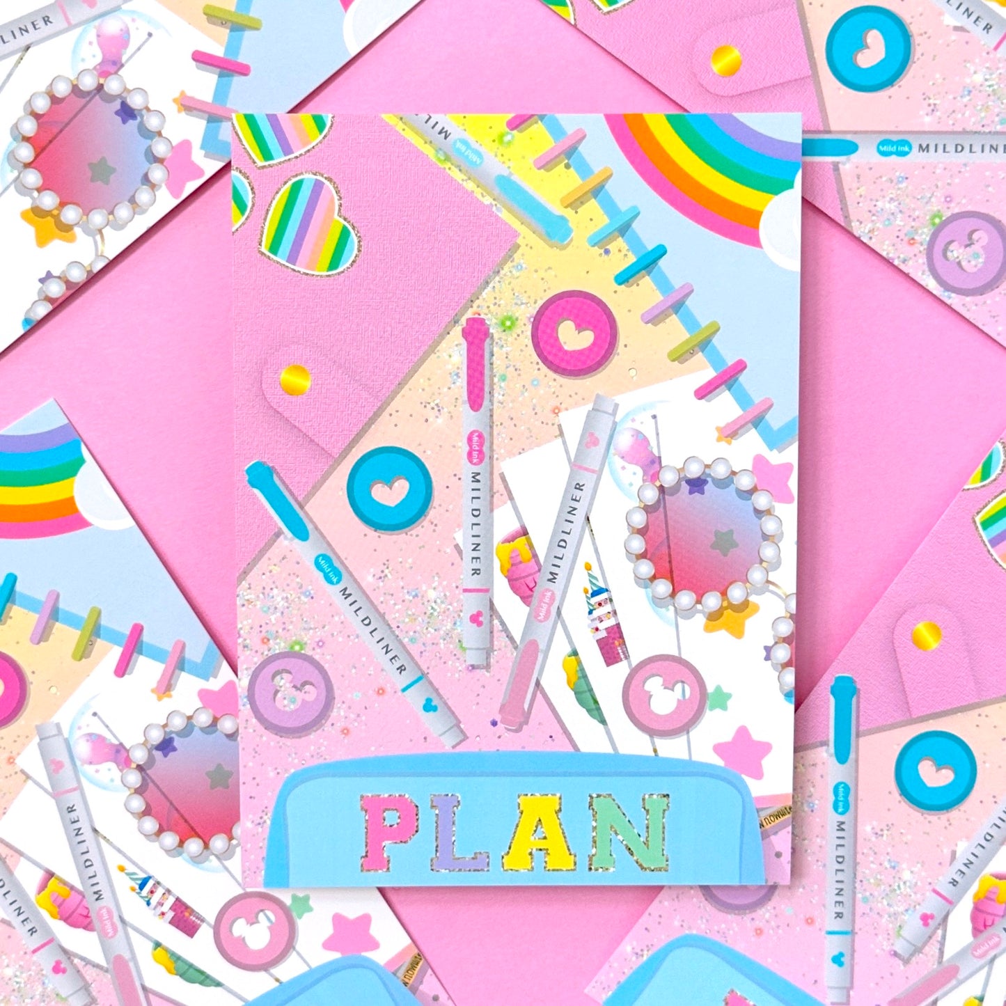 PREMIUM LUXE ART CARD - "PLAN" Flatlay