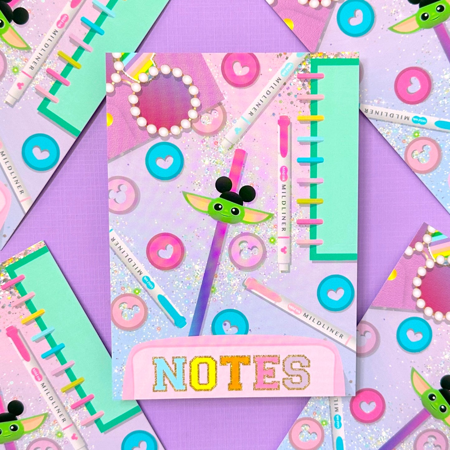 PREMIUM LUXE ART CARD - "NOTES" Flatlay