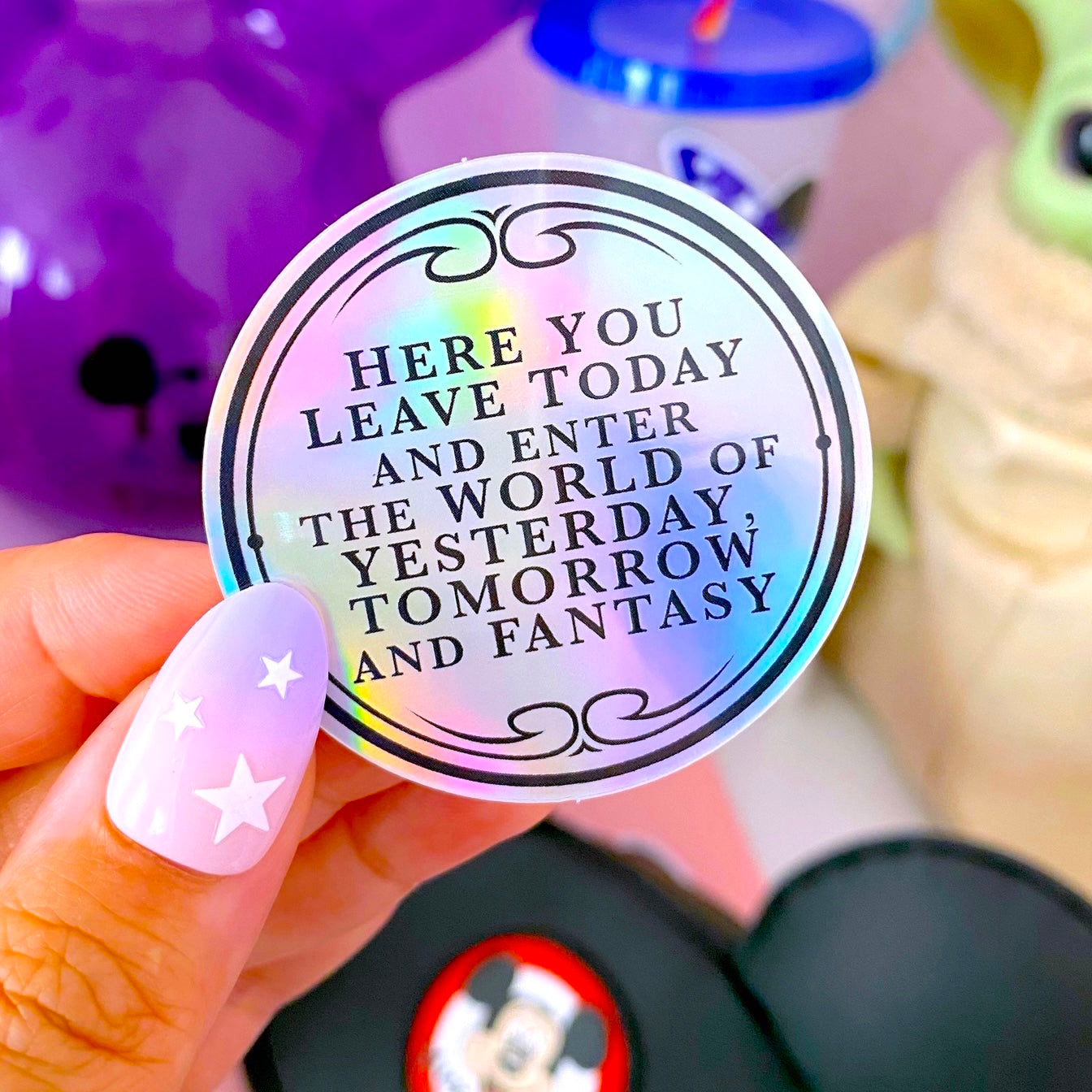 WATERPROOF STICKER - Holographic MK Entrance Plaque