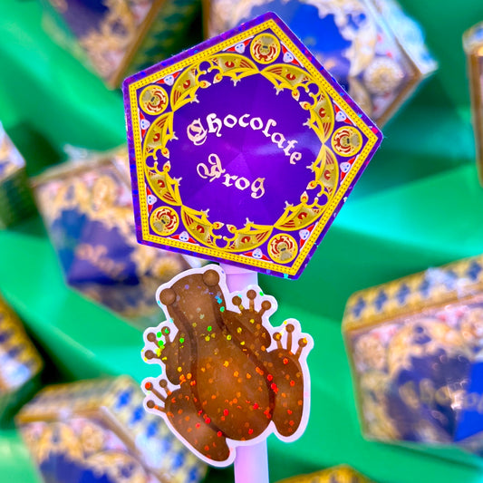 Wizard Chocolate Duo - Glitter Waterproof Sticker