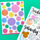 Journaling Shape Stickers - Rainbow