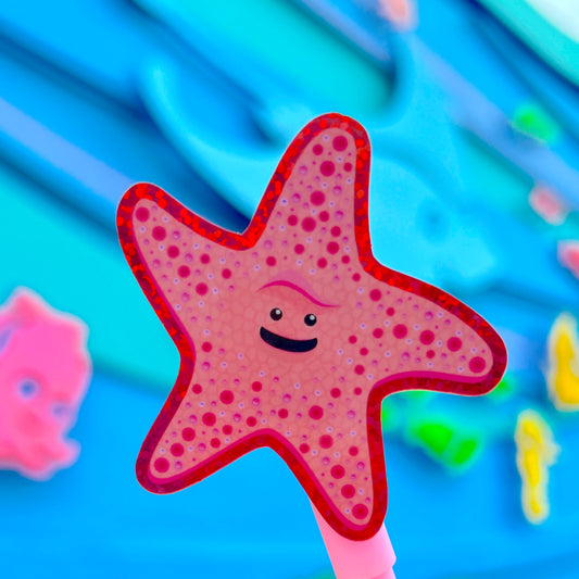 Sea Star - Ocean Friends Glitter Waterproof Sticker