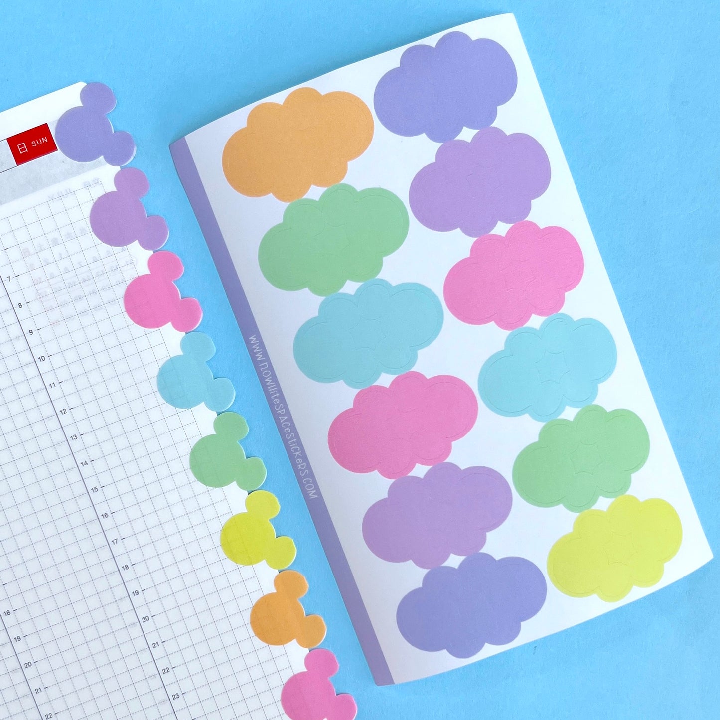 $1 DEAL - Medium Mouse Tabs - Pastels