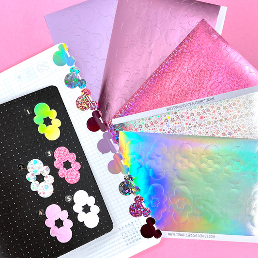 Medium Mouse Tabs - FOIL (5 COLORS)