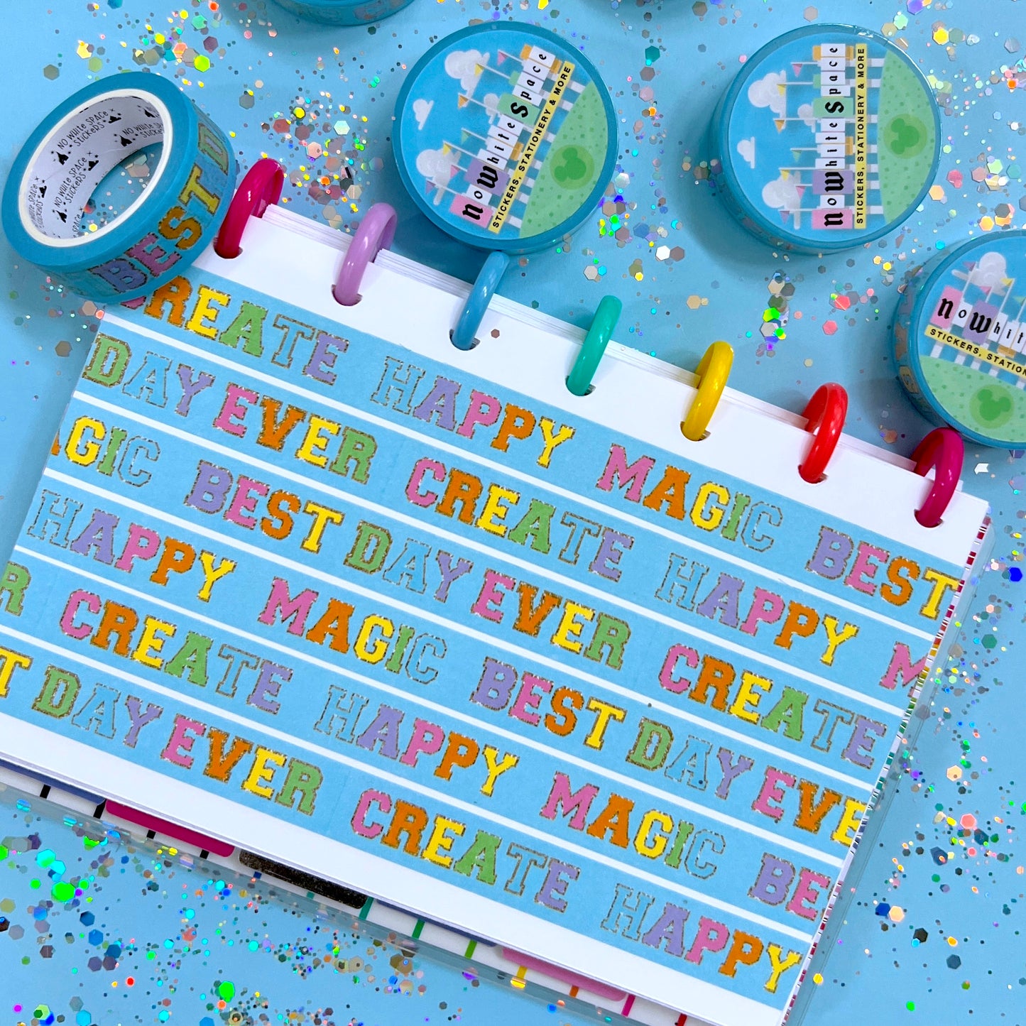 15MM Washi Tape - Varsity Letter (Blue)