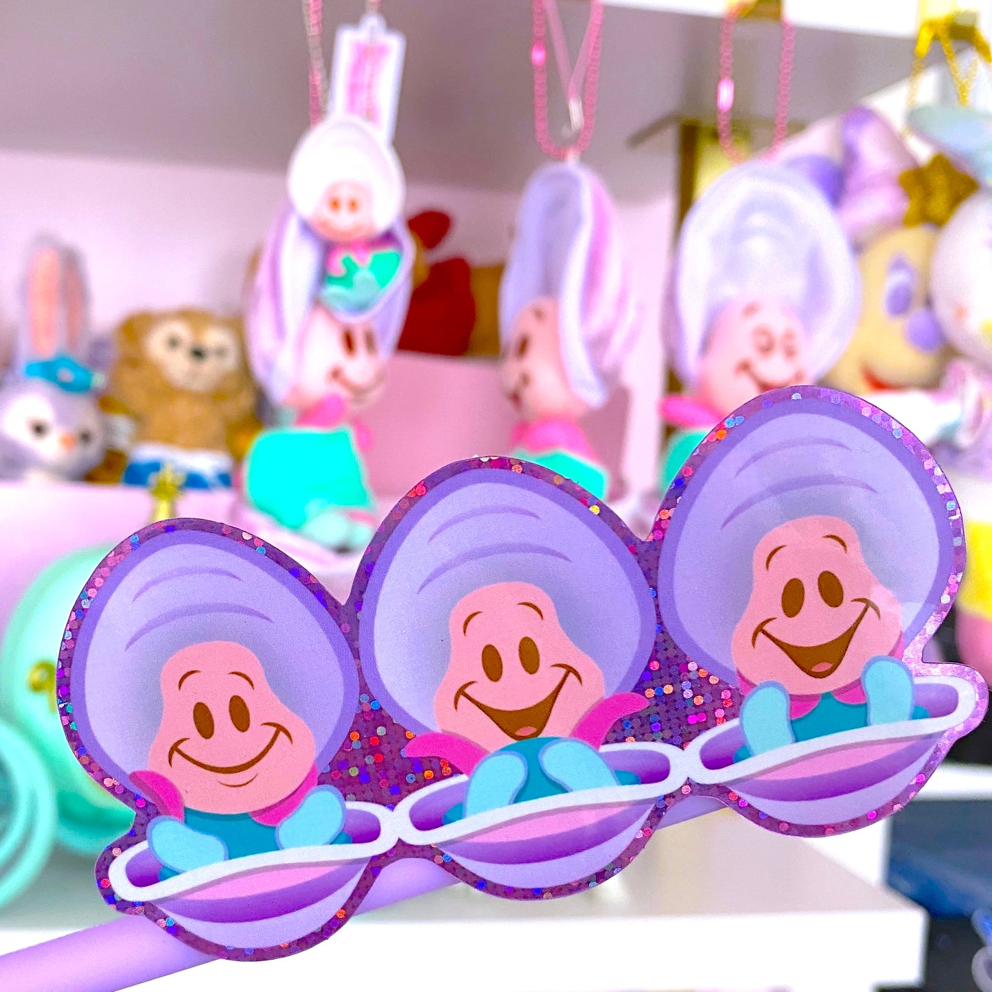 NEW! Glitter Waterproof Sticker - Lil' Oysters