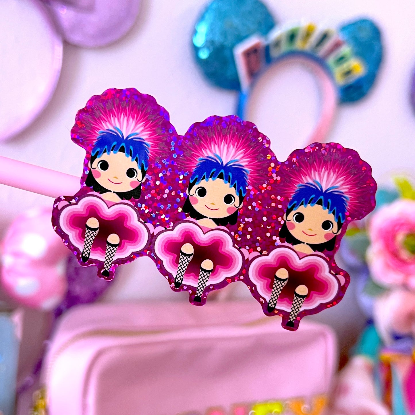 *LAST CHANCE* Waterproof Sticker - Small World Can Can Dancers