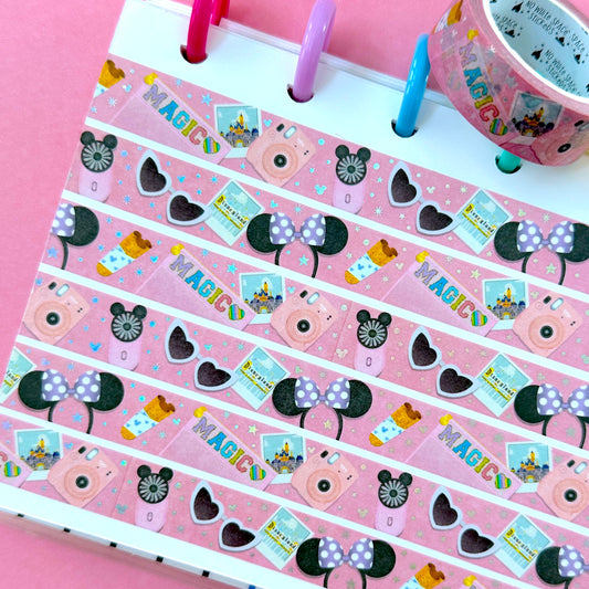 15MM Foiled Washi Tape - DL Park Day Flat Lay