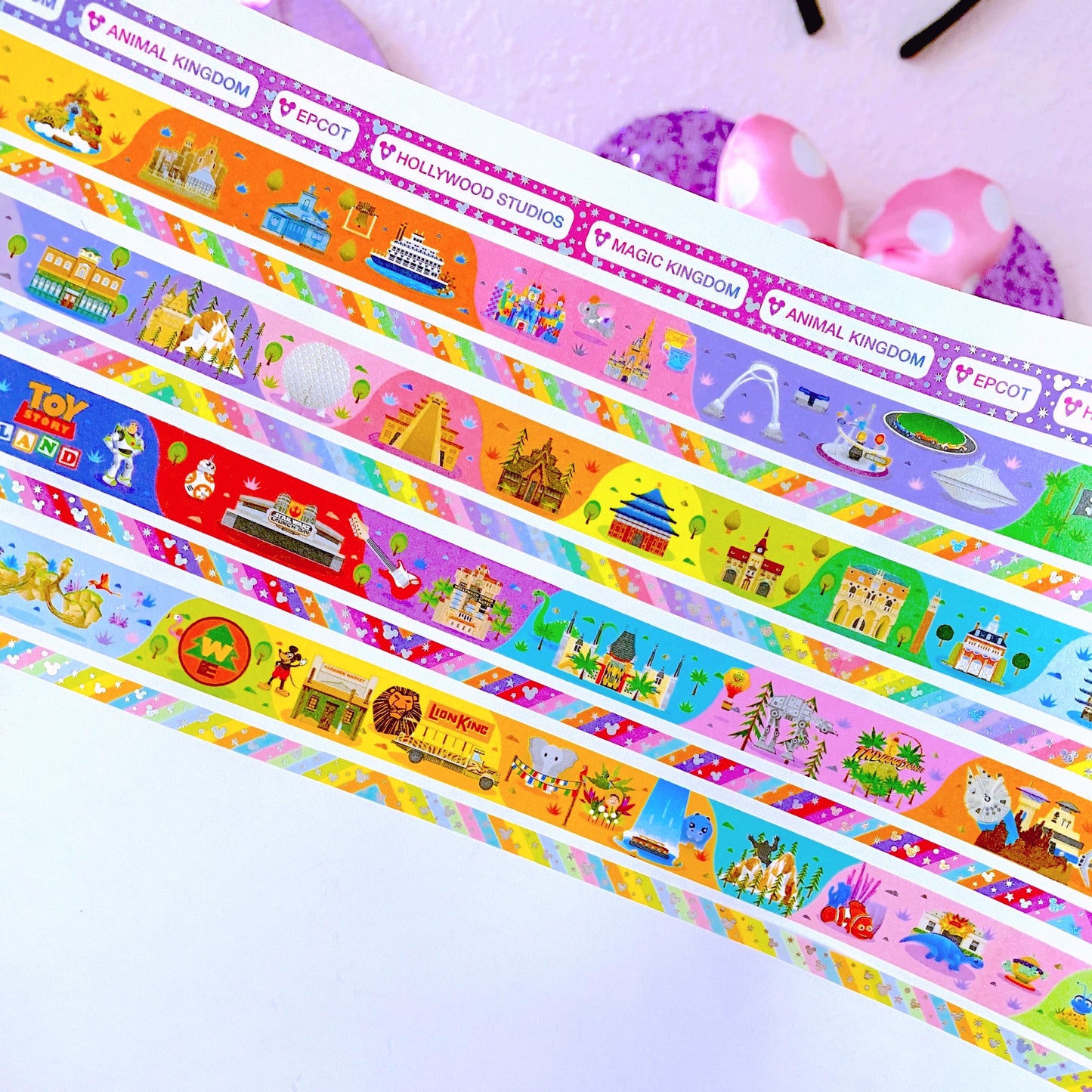 $1 DEAL - 10MM Washi Tape - Magical Geotags