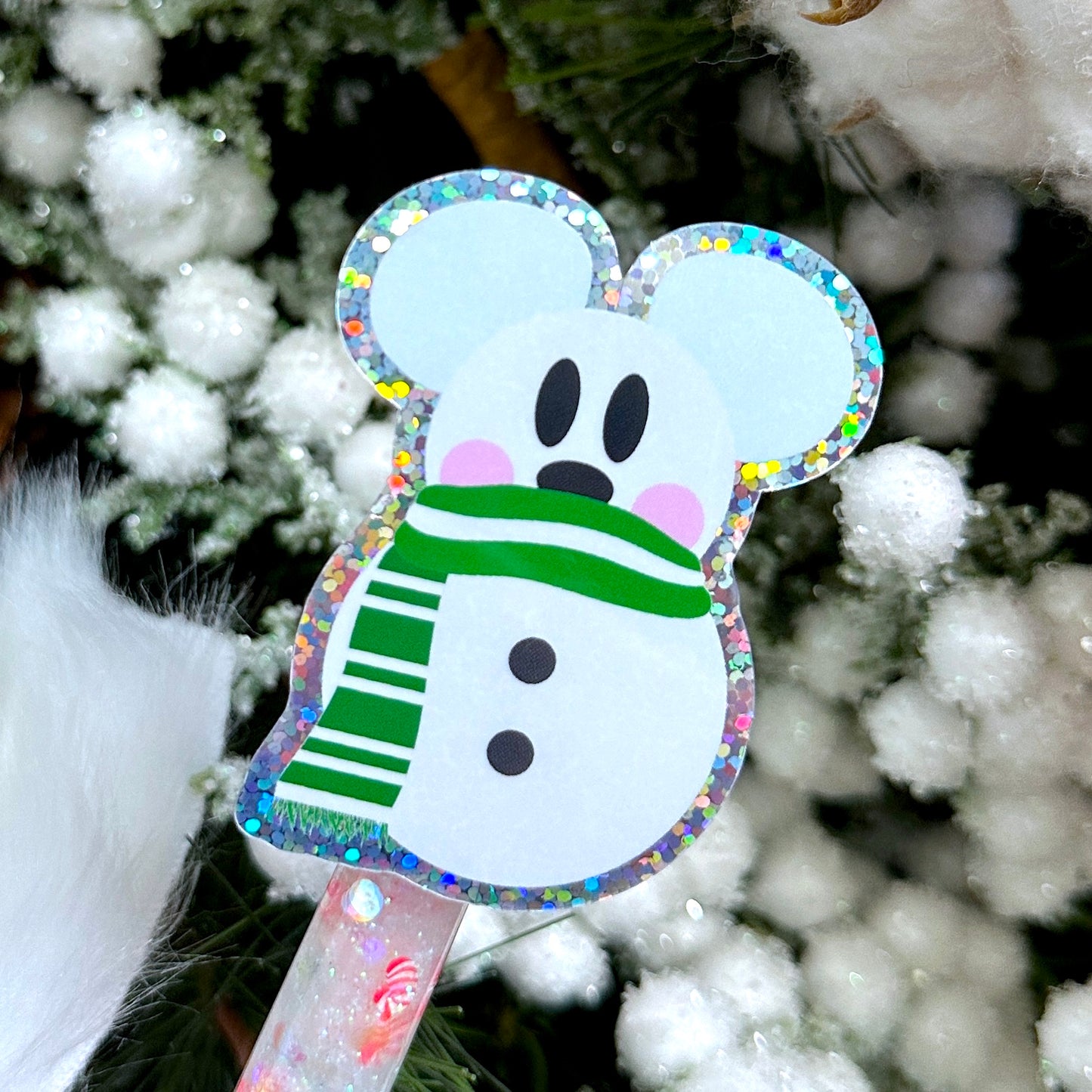 Magical Snowmen - Glitter Waterproof Sticker