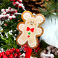 Gingerbread Buddies - Glitter Waterproof Sticker