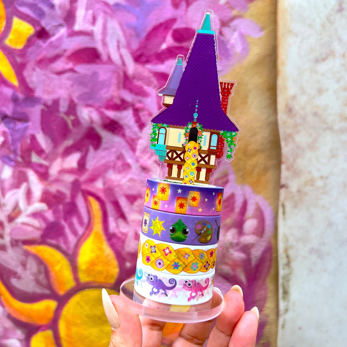 $1 DEAL! 15MM Washi Tape - Rainbow Pascals (TANGLED)