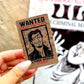 PVC Washi Card - Tangled Wanted Poster