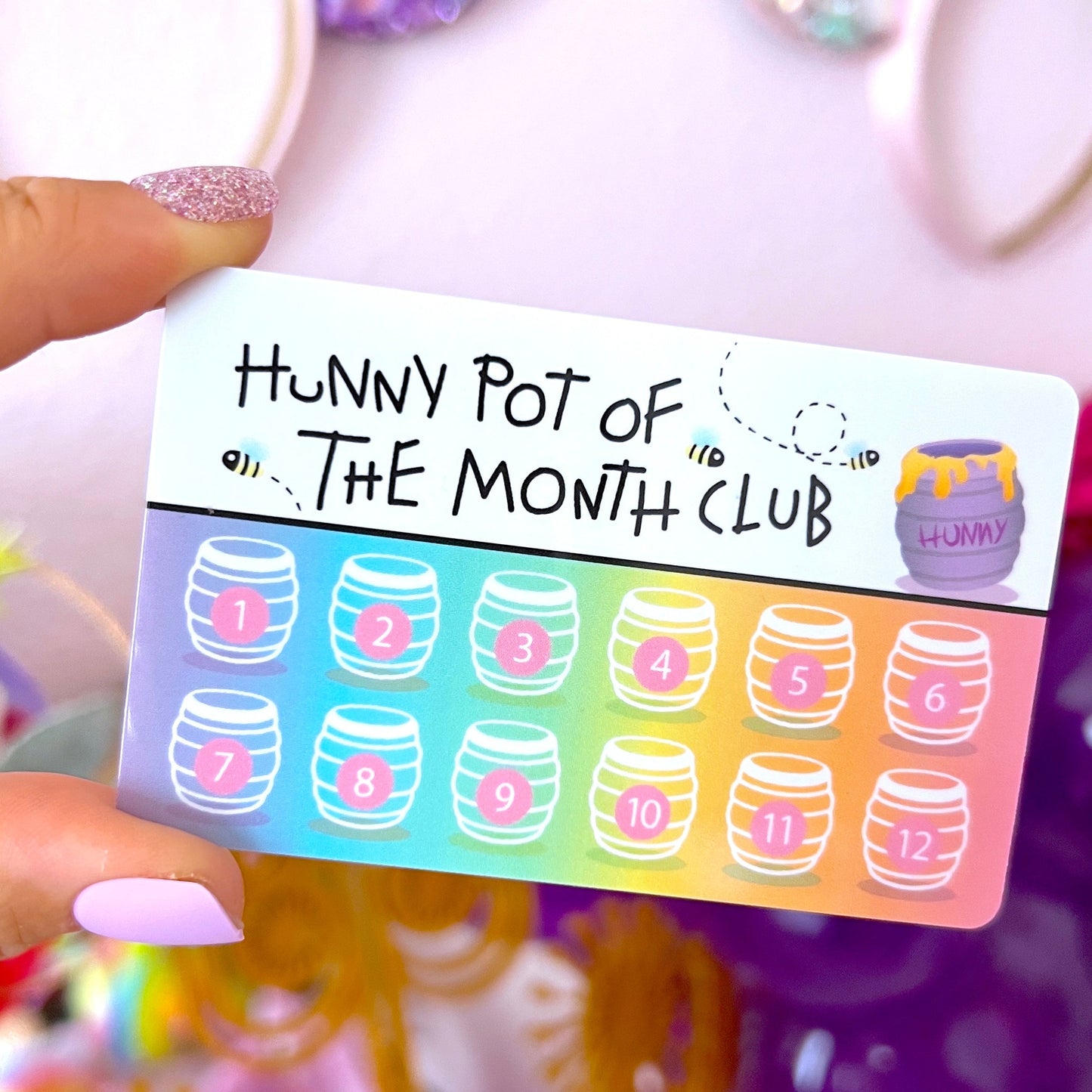 $1 DEAL - PVC Washi Card - Hunny Pots Club Card
