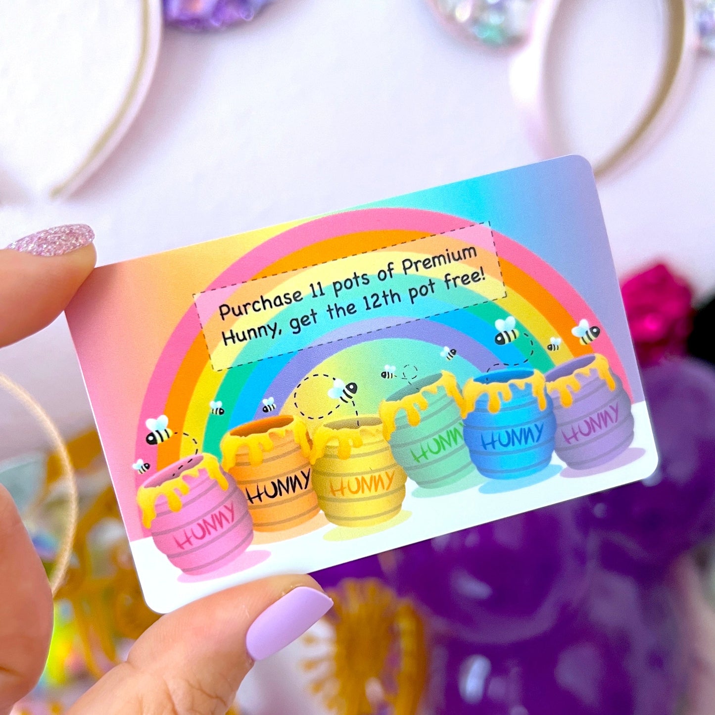 $1 DEAL - PVC Washi Card - Hunny Pots Club Card
