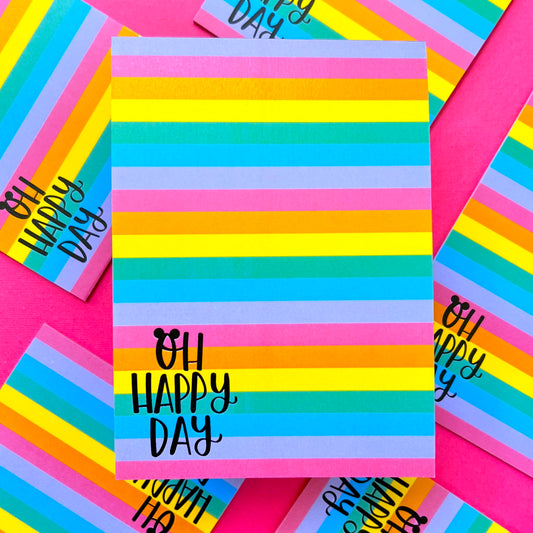 Bold Rainbow Color block Notepad (5" x 7")