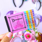 PVC Washi Card - DL TICKET BOOK