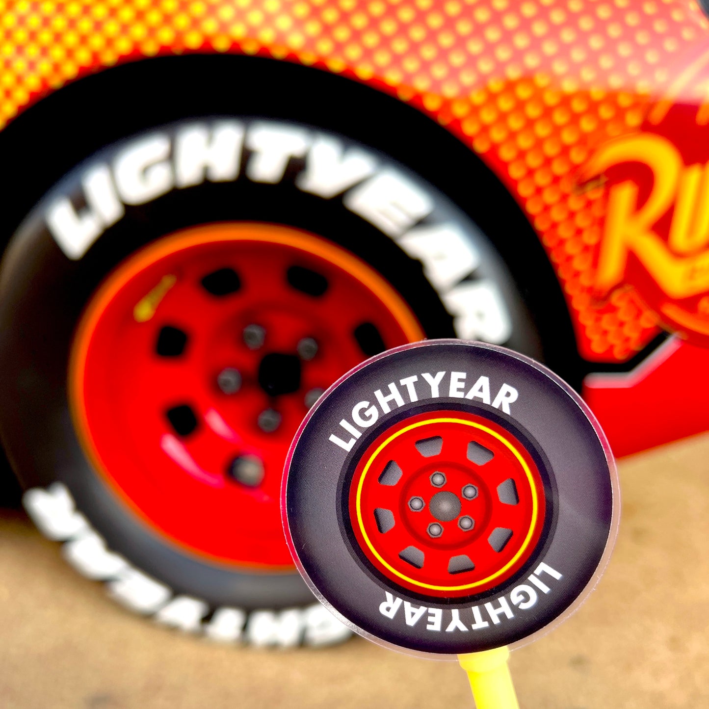 NEW! Lightyear Tire - Clear Waterproof Sticker