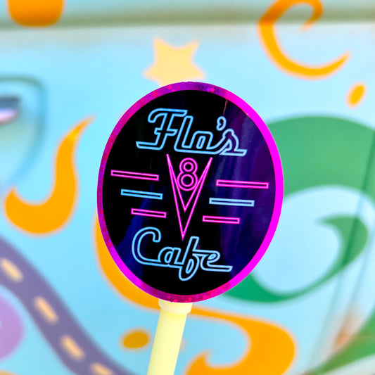 NEW! Flo's V8 - Glitter Waterproof Sticker