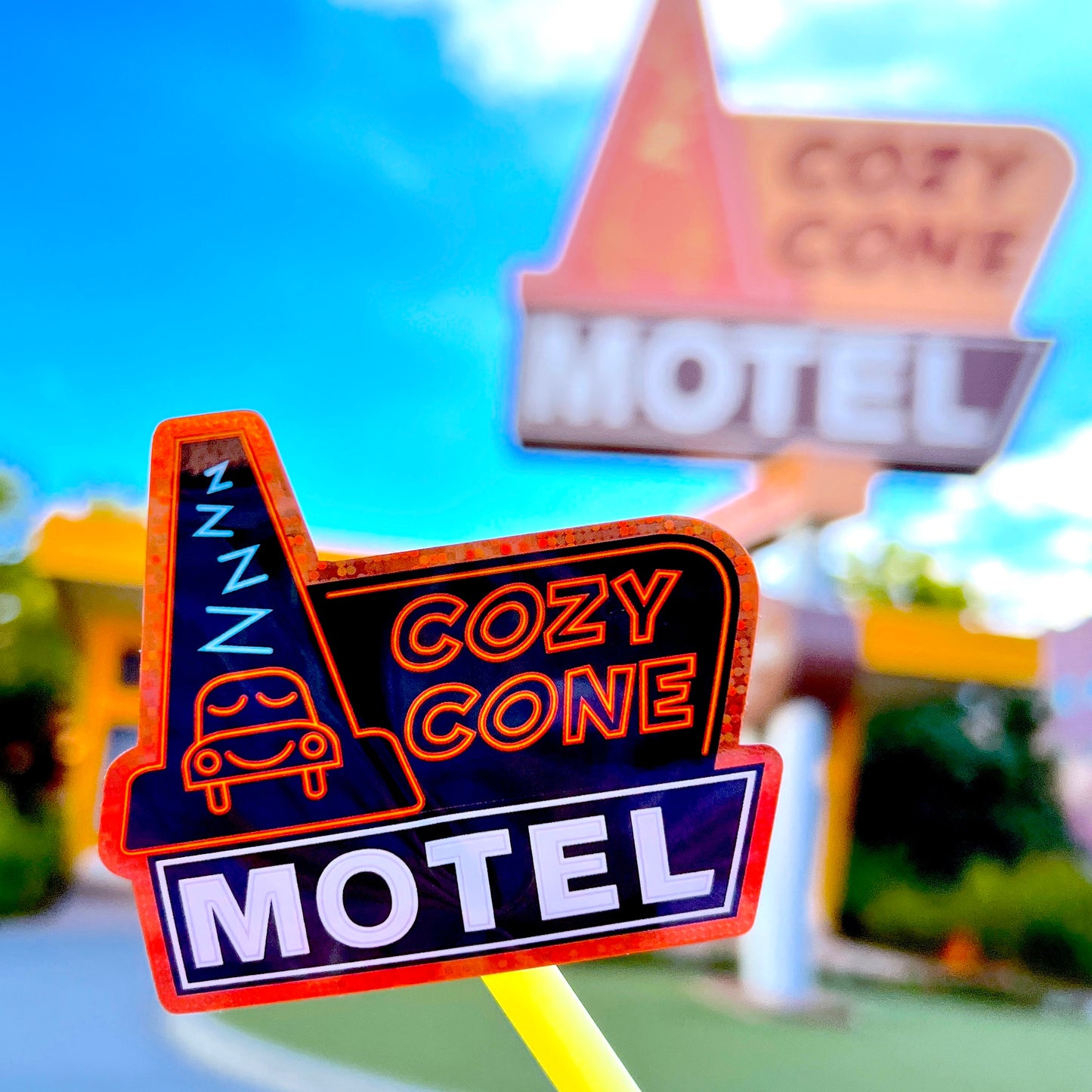 NEW! Cozy Cone - Glitter Waterproof Sticker