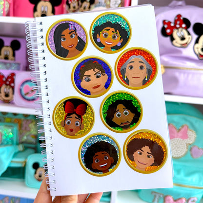 Madrigal Portraits - Glitter Waterproof Sticker