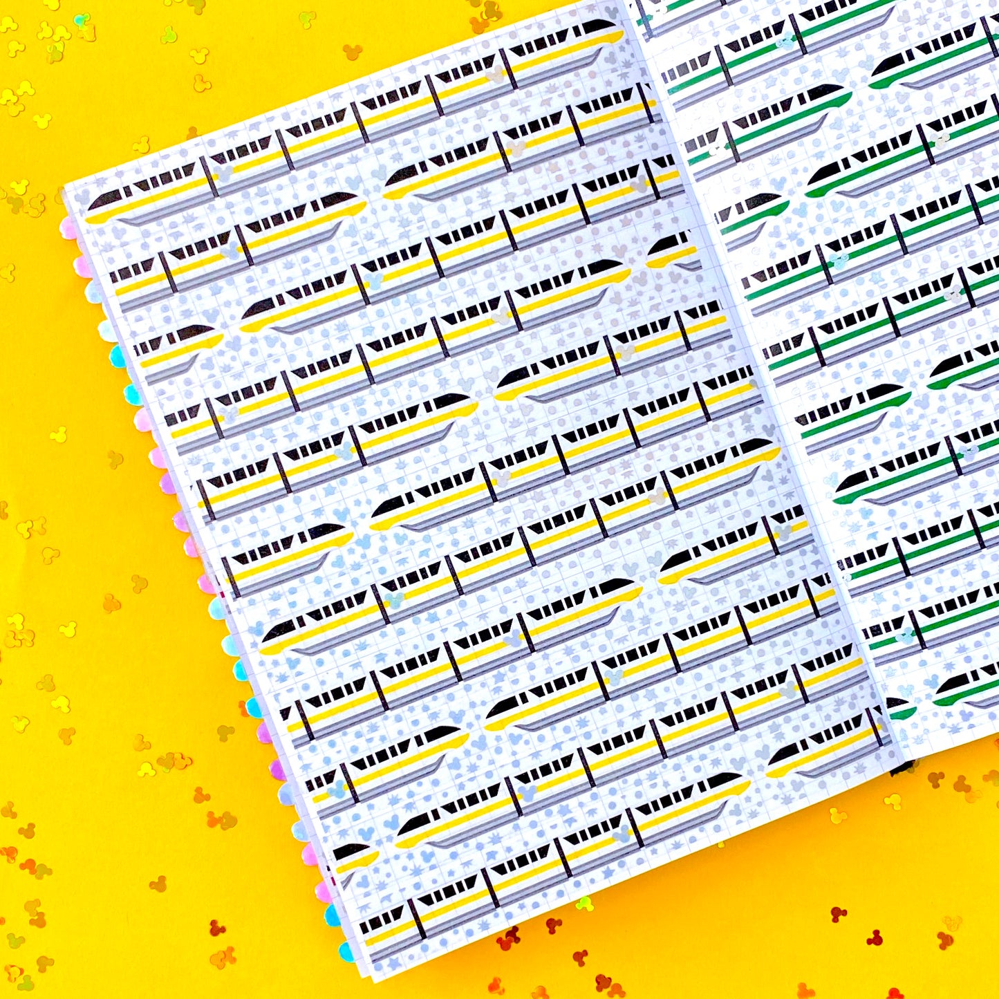 $1 DEAL - 15MM Washi Tape - MONORAIL YELLOW