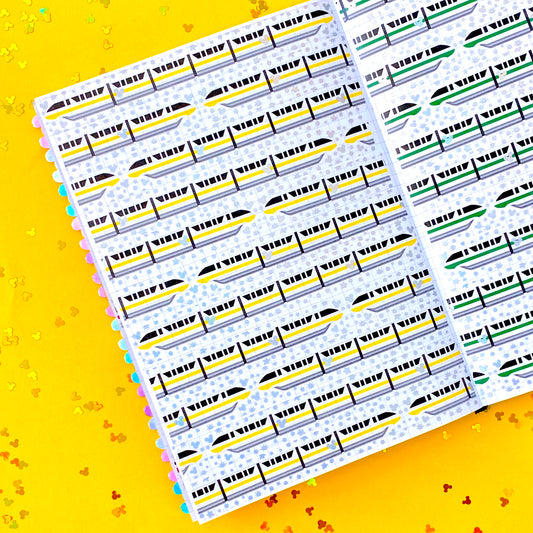 $1 DEAL - 15MM Washi Tape - MONORAIL YELLOW