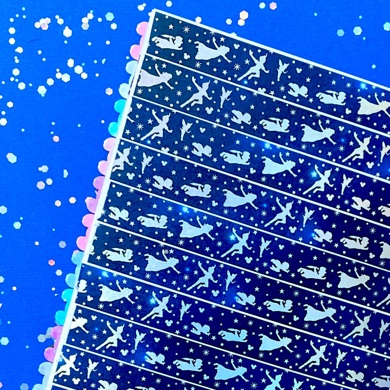 old- $1 DEAL! 15mm Washi Tape - Holographic Peter Pan