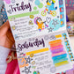 Journaling Flag Stickers - Rainbow