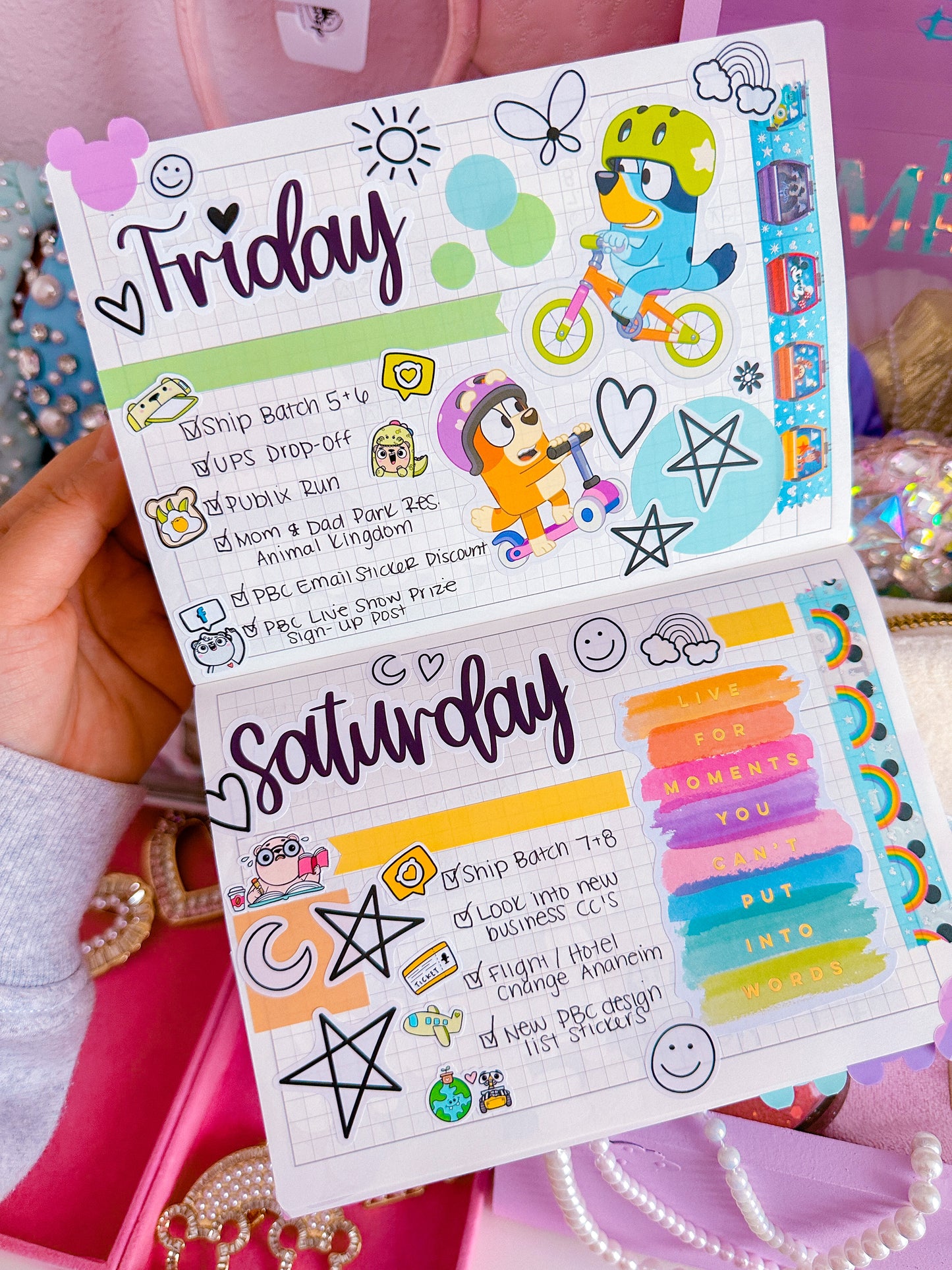 Journaling Flag Stickers - Rainbow