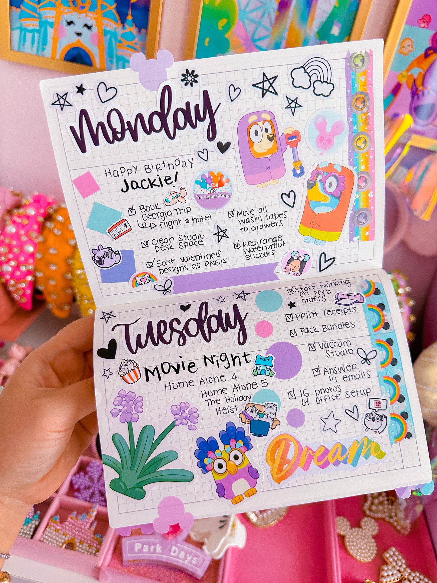 Journaling Flag Stickers - Rainbow