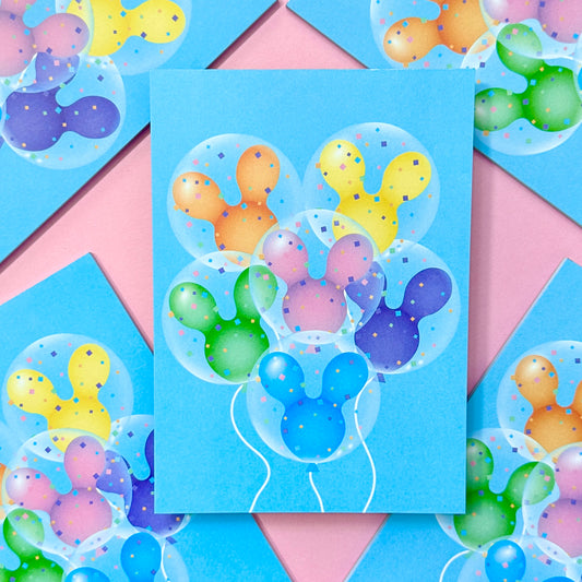 5x7 Notepad - Balloon Bouquet