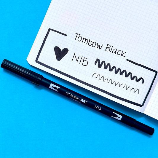 Tombow Dual Brush Pen - N15 - Black