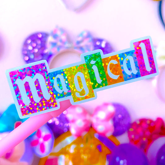 Magical Sign - Glitter Waterproof Sticker