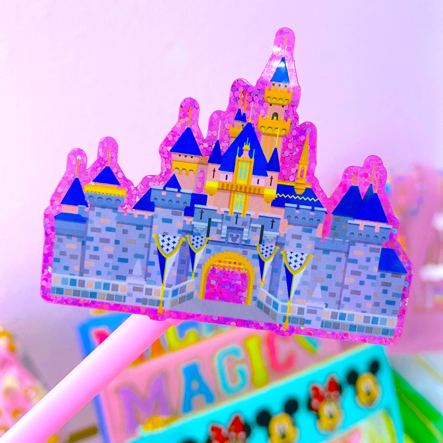 DL Castle - Glitter Waterproof Sticker